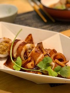 醬燒中卷鑲飯 的食譜成品照片