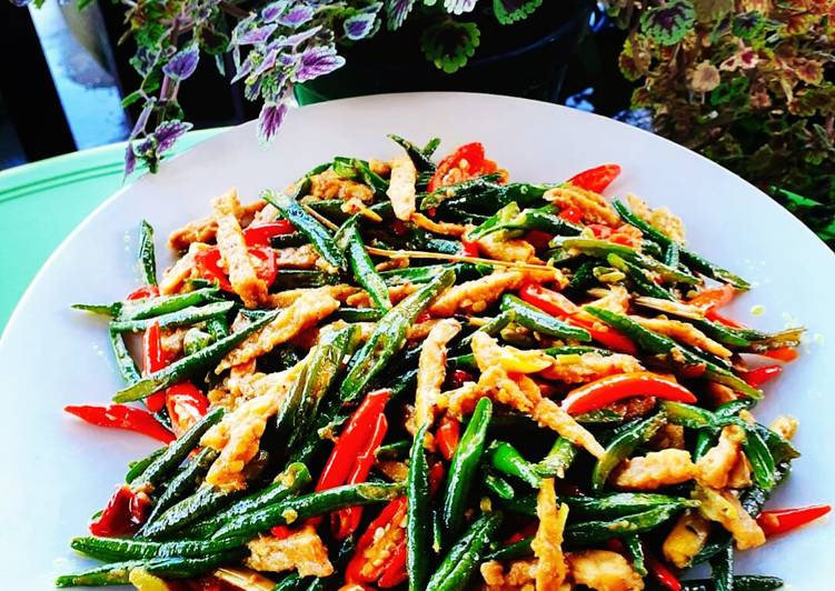 Resep TUMIS KACANG PANJANG BUMBU PEDAS MOM &#39;K2&#39; Anti Gagal