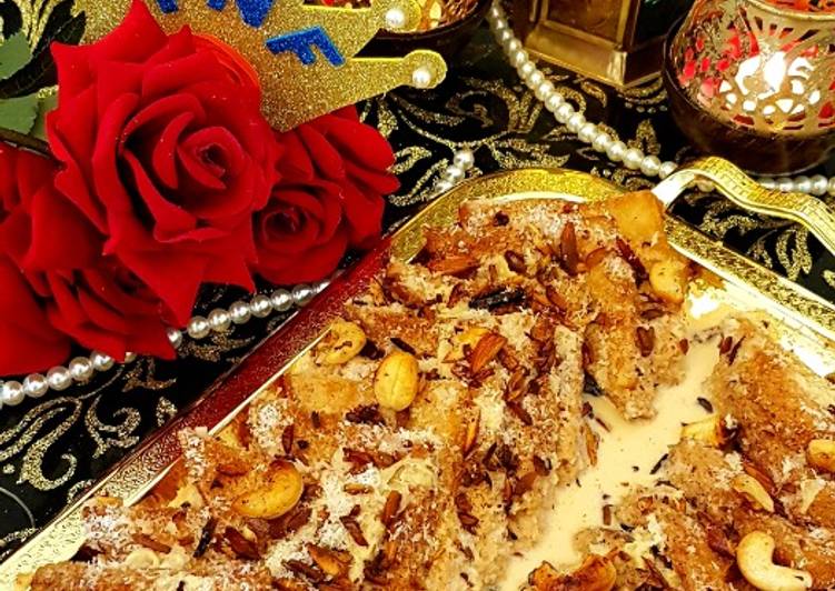 Recipe of Homemade Royal Sweet(shahi tukray)#Foodies&amp;Friends