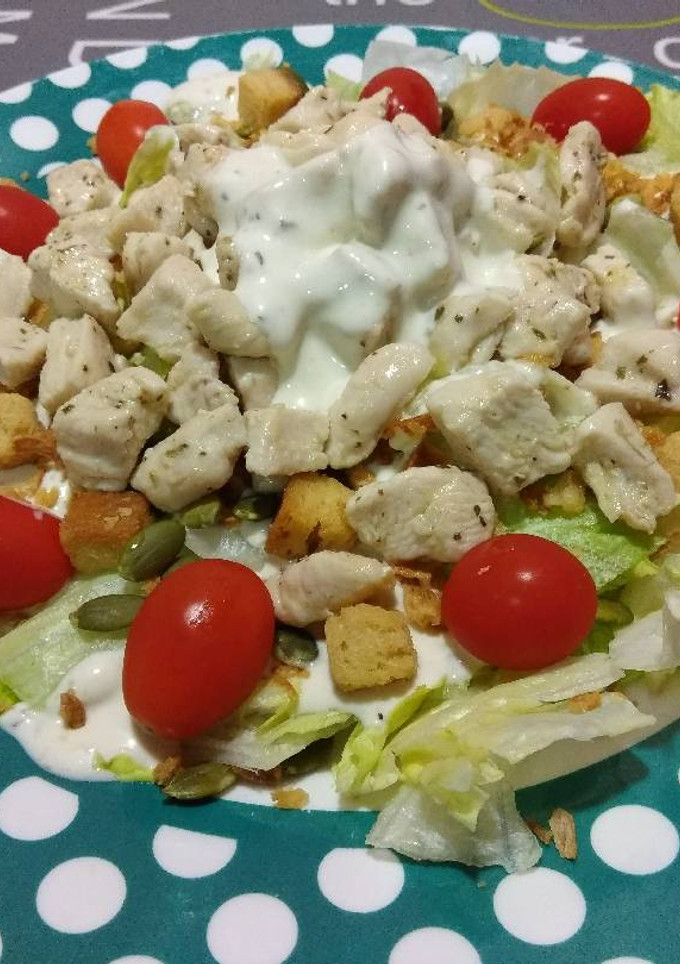 Una foto de Ensalada César crujiente