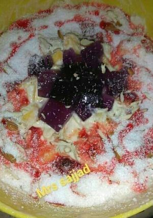 A picture of Jello Ice Fruit #FunWithFruits #CookpadRamadanKSath #Cooking Special.