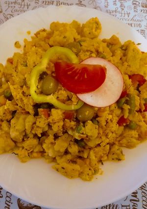 Tavaszi tojásos nokedli 🥕🌽🥚🫑🍅 recept fotója