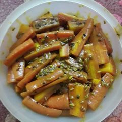 A picture of Instant carrot pickle.