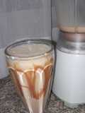 Banana con leche y dulce de leche
