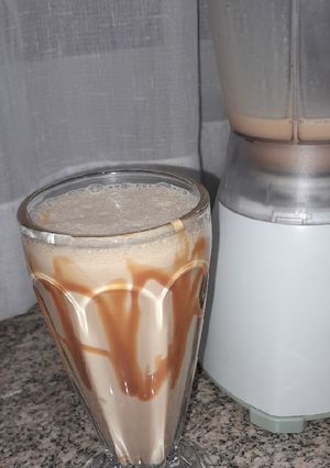 Una foto de Banana con leche y dulce de leche