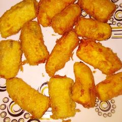 Deep fried bananas with a twist A picture of Deep fried bananas with a twist.