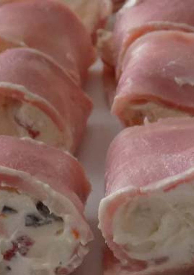 Una foto de Rollitos de jamón cocido