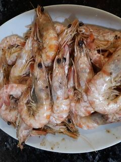 Una foto de Langostinos a la sal