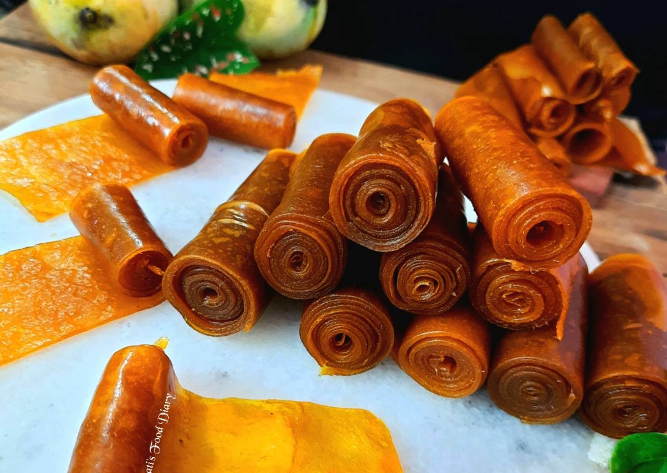 Aam Papad or Mango Fruit Leather Sun-dried
