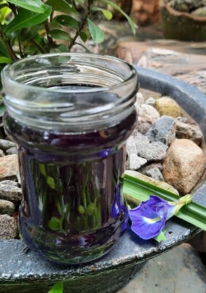 Foto resep Sirup Bunga Telang