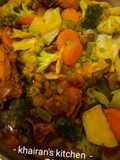 Chicken and vegetables sauce