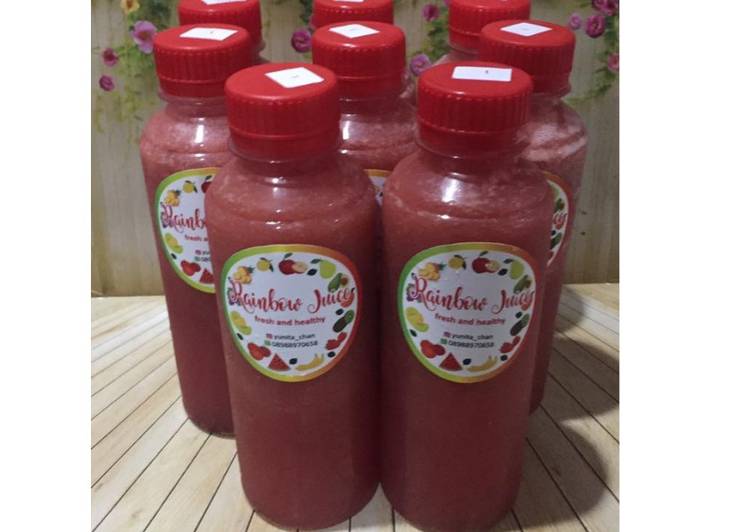Kiat-kiat membuat Diet Juice Longan Papaya Blackberry Raspberry enak