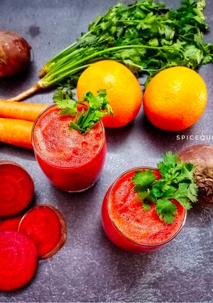 A picture of Beetroot Carrot Smoothie.
