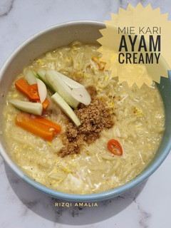 Foto resep Mie Kari Ayam Creamy