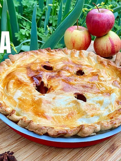 Una foto de Pastel de manzanas especiadas