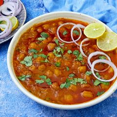 A picture of UP Style Chana Masala.