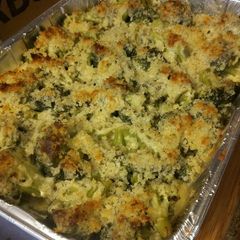 A picture of Broccoli Cheese Gratin for a Crowd.