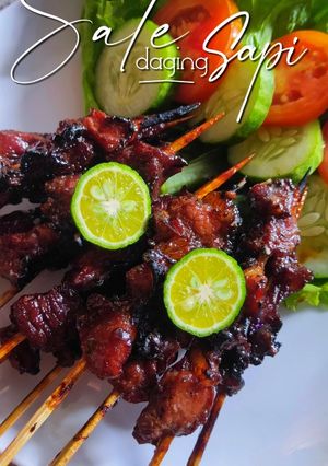 Foto resep Sate Daging Sapi Empuk