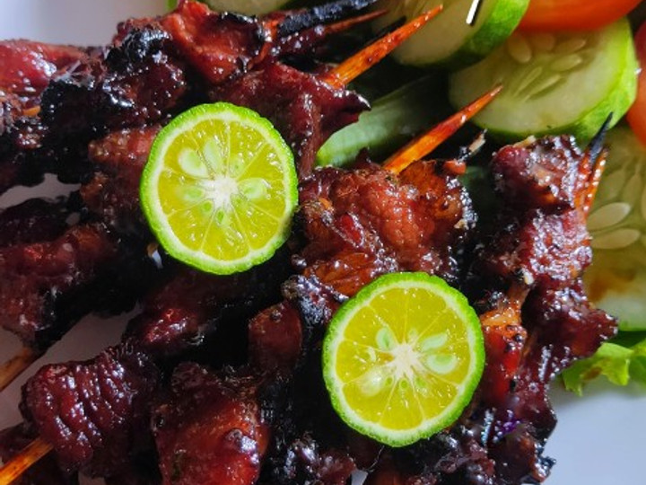 Ternyata begini loh! Resep membuat Sate Daging Sapi Empuk sajian Idul Fitri  gurih