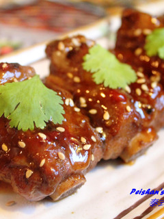 泰式甜辣醬燒排骨 的食譜成品照片