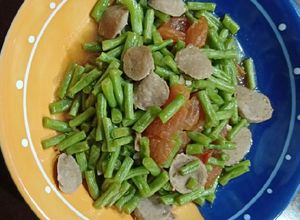 Foto resep Buncis tomat cah baso sapi