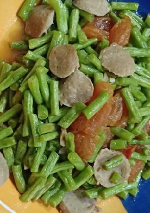 Foto resep Buncis tomat cah baso sapi