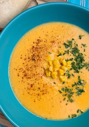 Mais-Kokos-Suppe Rezepthauptbild