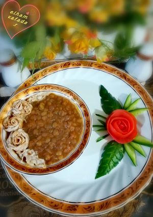 عکسی از دستور عدس سبز الهام پز