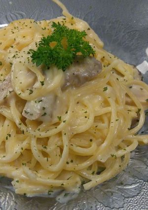 Foto resep Spaghetti mushroom cream