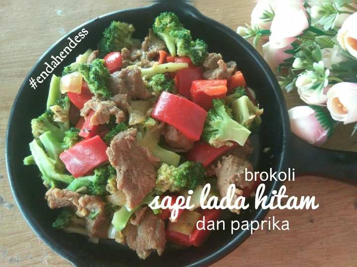Langkah Mudah untuk Menyiapkan Resep Brokoli Sapi Lada Hitam dan Paprika yang Lezat Sekali