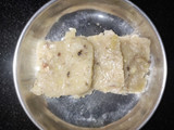 કોકોનેટ સ્વીટ સ્લાઈસ(હલવા)coconut halvo in Gujarati )