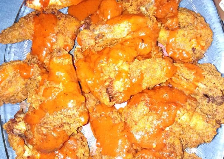 Recipe of Ultimate Hot Buffalo Crispy Chicken wings