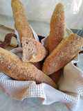 خبز باغات بدقيق القمح الكامل baguette 🥖 compléte