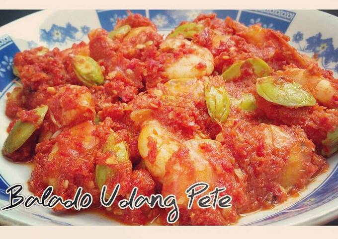 Balado udang Petai