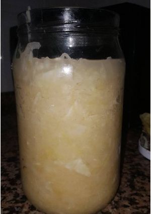 Una foto de Chucrut de repollo