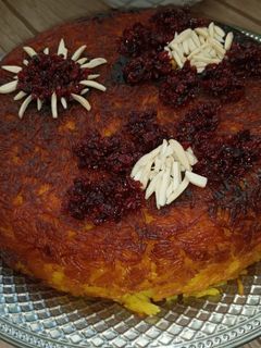 عکسی از دستور ته چین مرغ