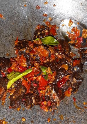 Foto resep Paru kering pedas