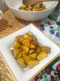 Papas asadas con ajo crujiente