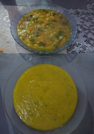 Una foto de Sopa picada/ sopa crema