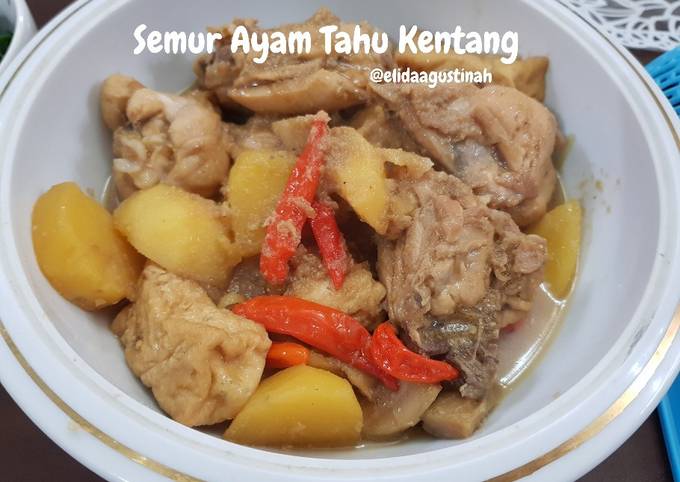 Semur Ayam Tahu Kentang