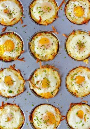 A picture of Innovative recipe for bake egg.