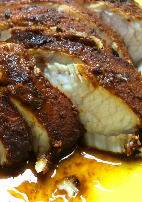 Una foto de Solomillo de pavo a la paprika, al horno