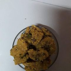A picture of Left over khachdi muthiya.