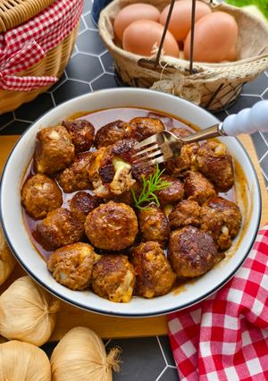 Foto resep Meatballs BBQ sauce🌰