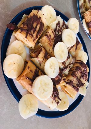صورة لوصفة كريب بالنوتيلا 🍫🥞
