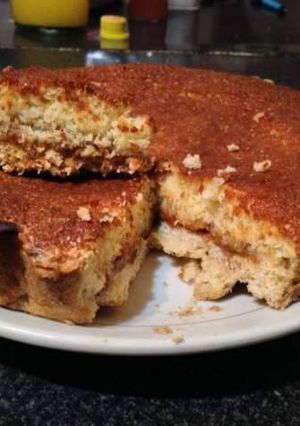 Una foto de Tarta de coco con dulce de leche
