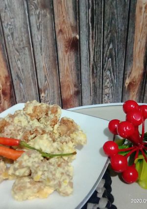 Foto resep Chicken ball with egg salt