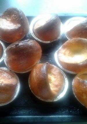 A picture of Yorkshire Puddings.