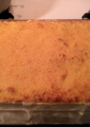 A picture of Baked Elbow Macaroni and Cheese.