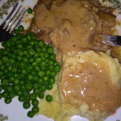 A picture of Smothered Pork Chops Comfy Food.